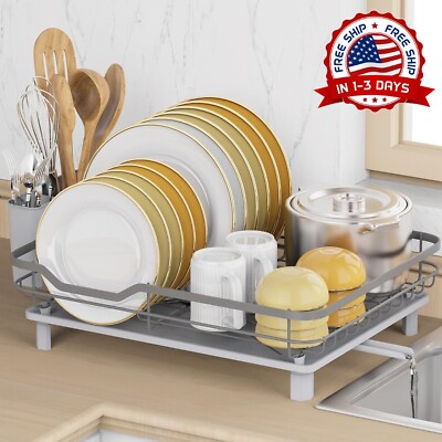 MEJOR Escurridor De Platos Acero Inoxidable Cocina Para Encimera Secado Estante