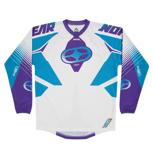 No Fear Motocross MX Jersey Moto de Carreras Shirt Rogue - Raptor Azul White - Afbeelding 1 van 1