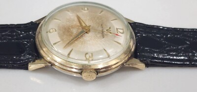 Vintage Longines Wittnauer Stainless Steel Crosshair Dial Mens