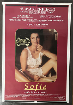 1992 SOFIE Original US RELEASE Film Poster, 27X40 S/S, ULLMANN, MYNSTER
