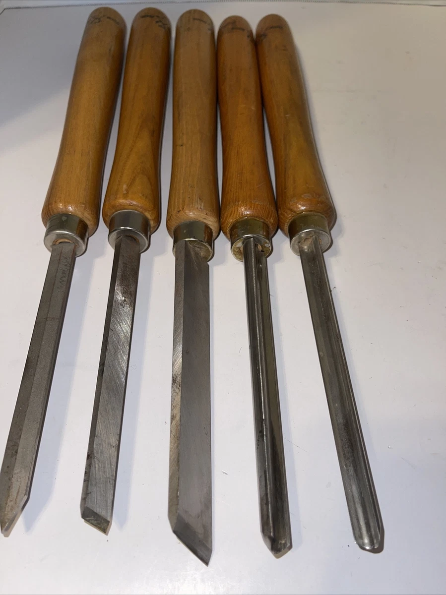 Lot of 5 Buck Bros Wood Turning Chisel Set eBay