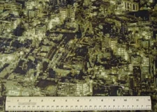 Benartex United We Stand Camouflage City military  By the 1/4 yard cotton fabric