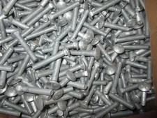 50 Hot Dipped Galvanized Carriage Bolts 5/16-18 X 3 With Flat Washers & Nuts