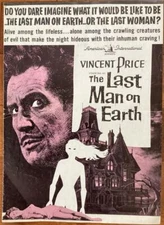 VINCENT PRICE AIP UNIVERSAL HORROR STAR ORIG UNCUT LAST MAN ON EARTH US PRESSBK
