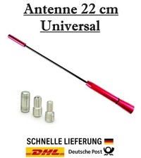 Universal 22 cm  Pink Stab Autoantenne AM FM GPS - 3 Adapter M4 M5 M6 für Skoda