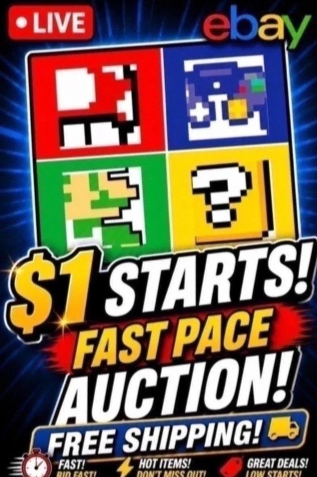 $1 Starts "FREE SHIPPING" Fast Auction with RareVideoGames
