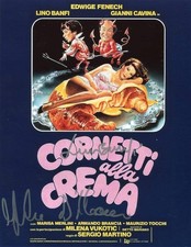 Lino Banfi - Mariangela D'Abbraccio - Cornetti alla crema - foto autografata ...