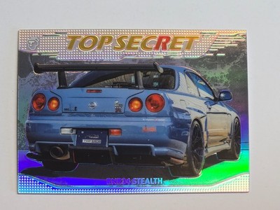 TARMAC CARDS Top Secret Capsule Vol. 01 NISSAN SKYLINE BNR34 STEALTH SILVER CARD