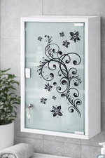 Medizinschrank Medikamentenschrank Arzneischrank mit Tür und Schloss Stahl