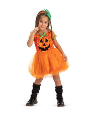 Pumpkin Costume Size 4/5 Years 114cm Orange Black