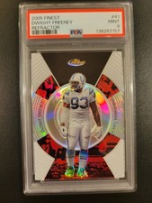 2005 Finest Dwight Freeney #41 Refractor #/399 - Pop 1 none higher -  PSA 9 HOF 