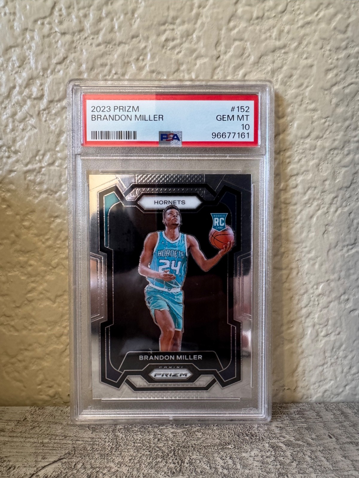 2023 Panini Prizm Brandon Miller #152 RC Silver PSA 10