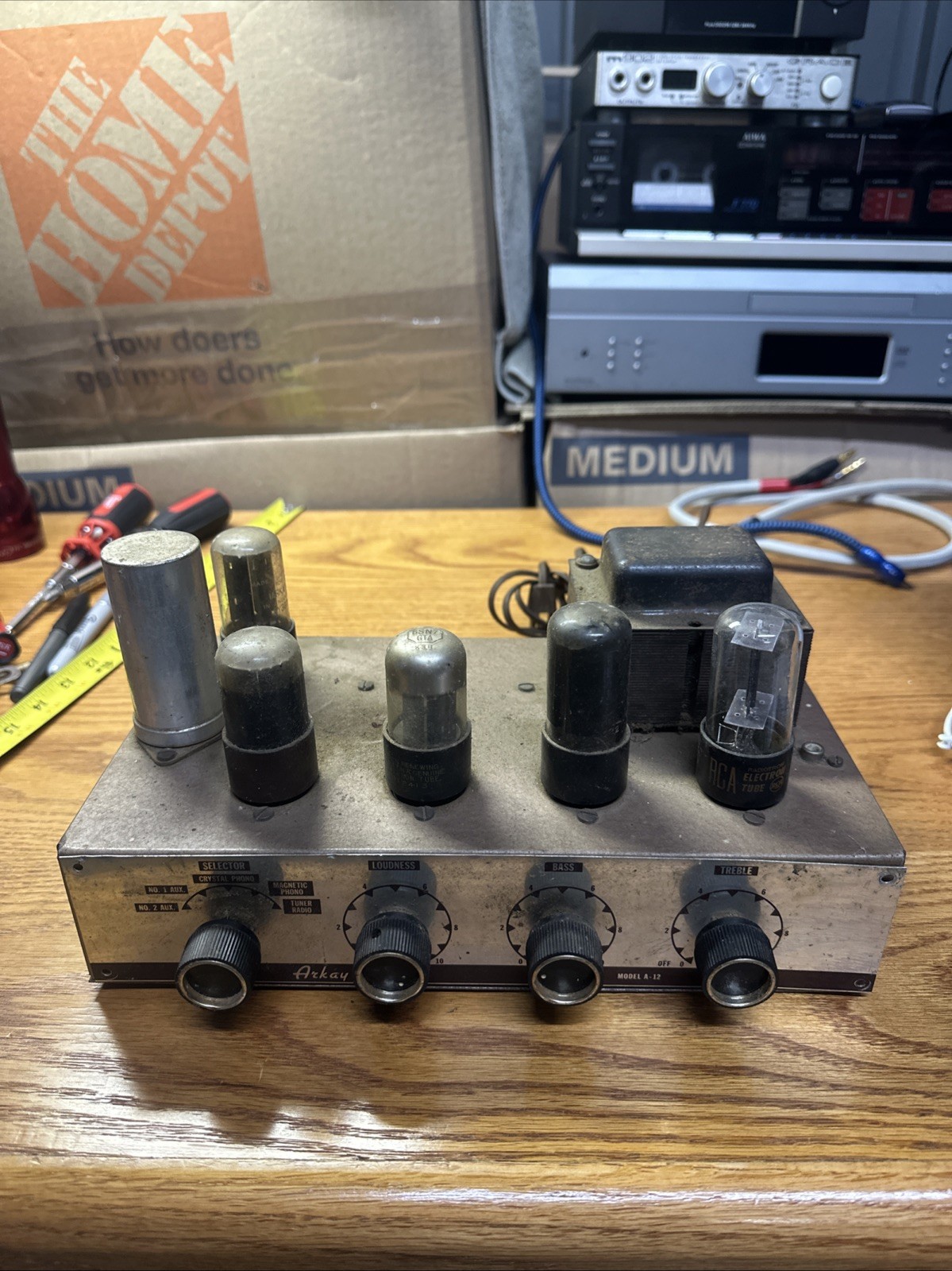 Arkay Model A-12 Vintage Tube Integrated  Amplifier AS-IS