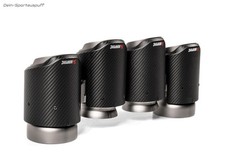 Akrapovic Carbon Duplex Endrohrsatz BMW X3 M F97 je 2x eingerollt abgeschrägt