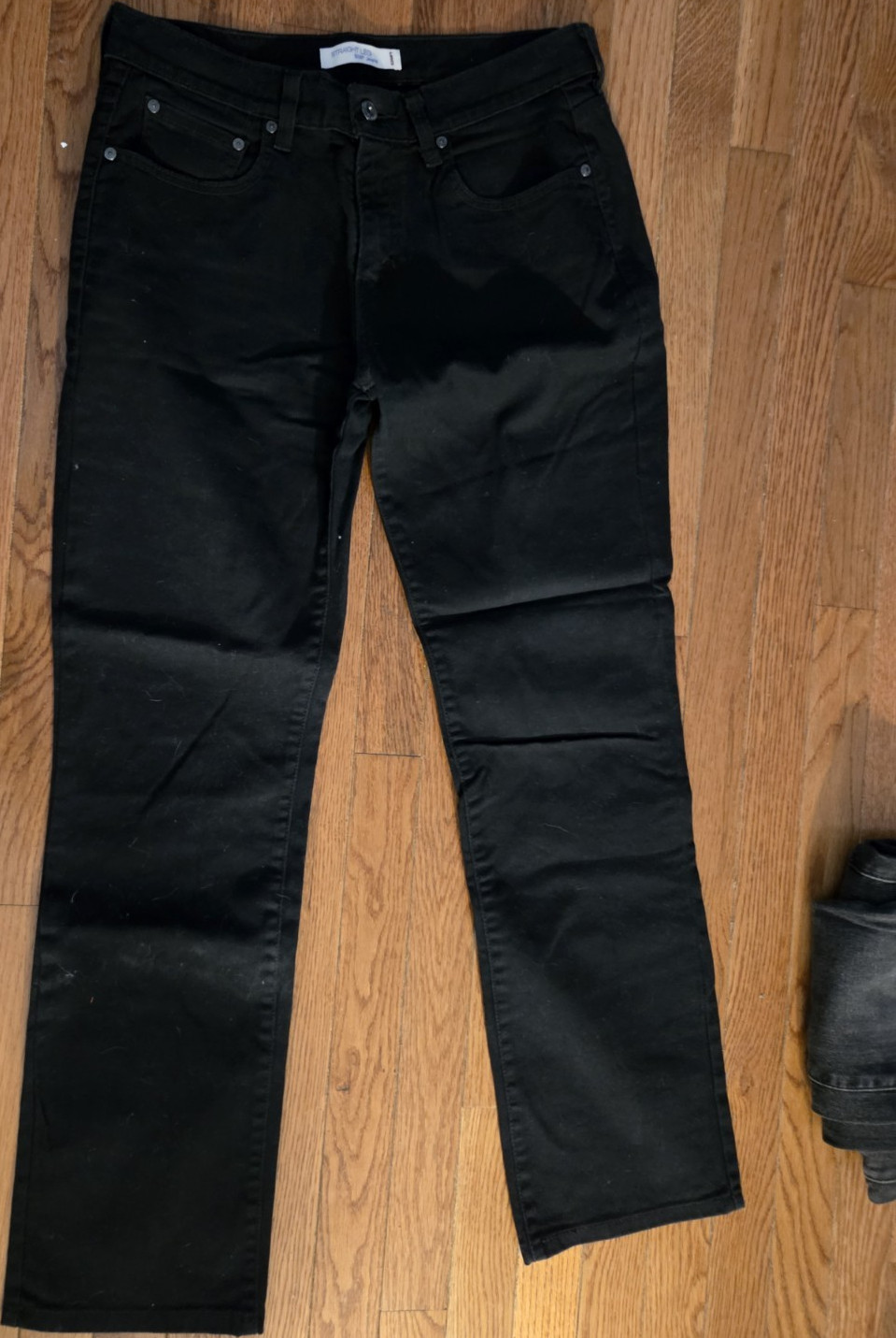 Levi's Women's Straight Black Denim Jeans Cotton Spandex Stretch 5-Pocket Sive 8