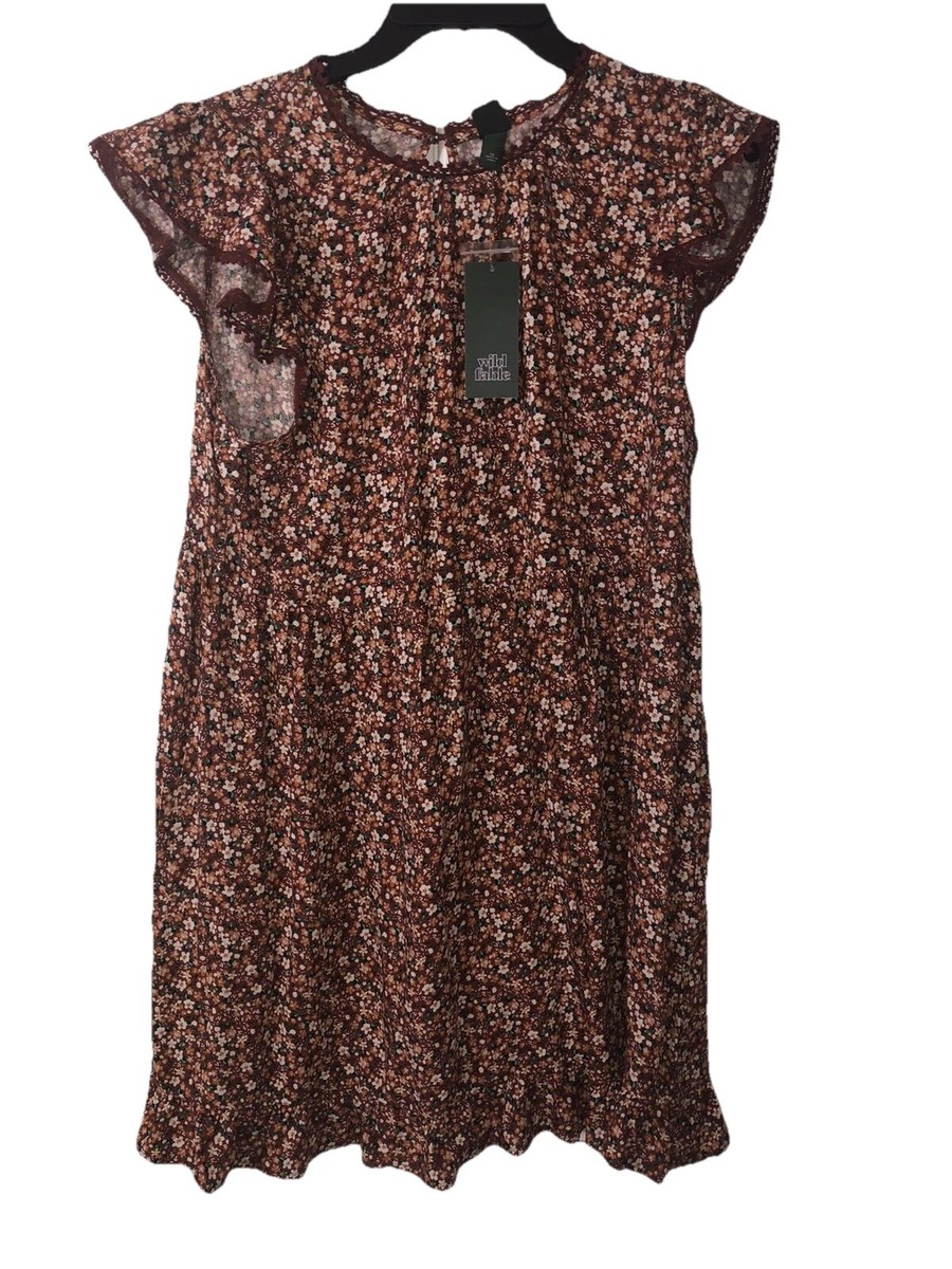brown trapeze dress Cotton Poplin Trapeze Midi Dress