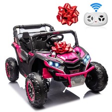 JORFLY 24V Ride on UTV Car Electric Toys 4WD Off-Road Quad W/Remote Kids Gift