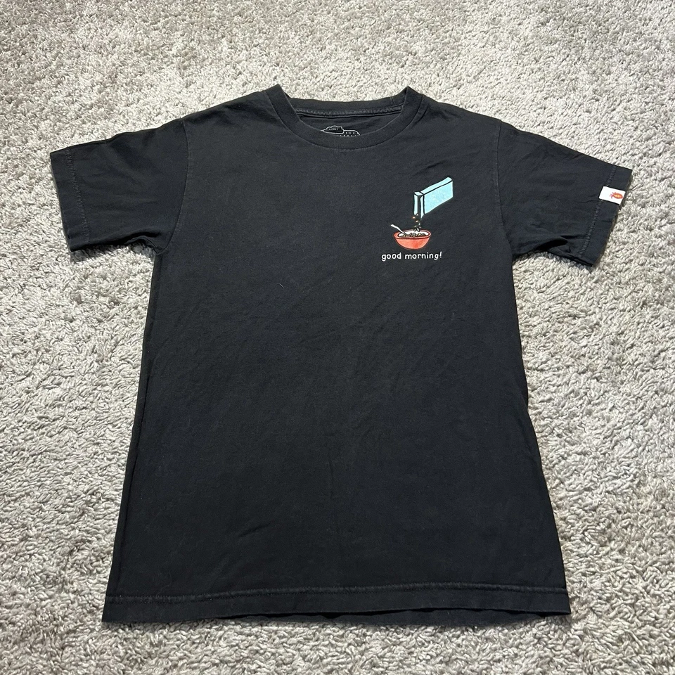 Mac Miller Most Dope 2015 Cereal Shirt Black Mens Small Rare Promo Good Morning - Image 2 of 4