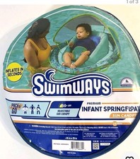 SwimWays Infant Springfloat Sun Canopy Swim Step 1 3-9 Months SPF 50 NEW shelf