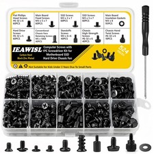 524PCS PC Screw Kit, Motherboard M3 x 5mm, Black Computer Screws