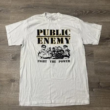 Vintage Public Enemy Fight The Power 1989 Shirt Large Single Stitch