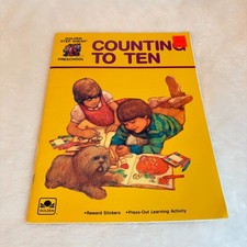 Vintage 1984 GOLDEN STEP AHEAD Addition Flash Cards- Counting To Ten Shapes