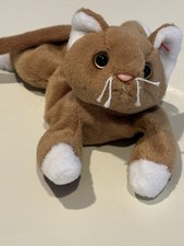 TY Beanie Baby - NIP the Gold Cat (7.5 inch) - MWMTs Stuffed Animal Toy