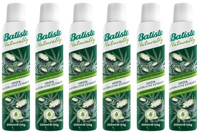 6x Batiste Trockenshampoo Naturally Kokosnussmilch & Hanf,Haarstyling vegan
