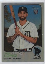 2022 Topps Heritage High Number Chrome Refractor /673 Jack Lopez #606 mp7