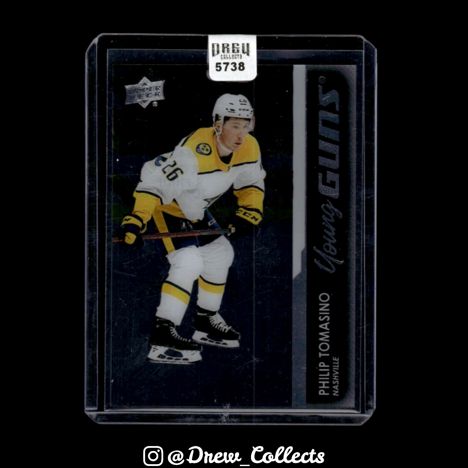 2021-22 Upper Deck #454 Philip Tomasino Nashville Predators Young Guns Clear Cut