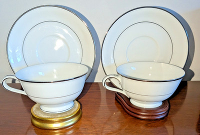 Noritake China - Envoy - Cup & Saucer Sets - Lot of 2 - 6325 Mint Condition