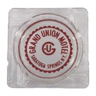 Vintage Marketing Glass Ashtray Grand Union Motel Saratoga Springs New York NY