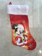 Disney Myszka Miki Bożonarodzeniowa pończocha z białym pluszowym mankietem Ruz