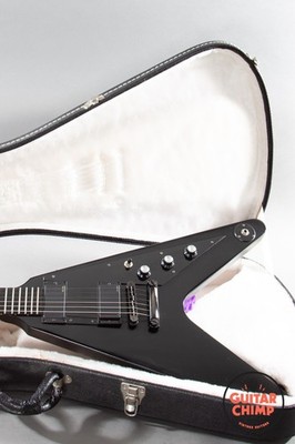 2006 Gibson Flying V Gothic II Satin Black Ebony EMG 81/85 w/ OHSC