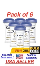 Dove Original Deodorant Roll-On with Moisturising Cream 50ml (Pack of 6)