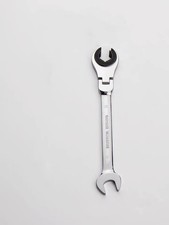 FLZOSPER 11mm Metric Fix Tubing Wrench,Flex-Head Gear Wrench, 11mm, Chrome