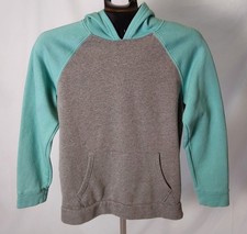 Old Navy Boy's Gray  Teal Hoodie w/Front Pocket / Size XL 14-16 / NWOT