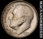1955-D Silver Roosevelt Dime- Lustrous Choice Gem Brilliant Uncirculated  #i6196