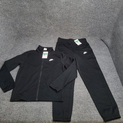 Nike Tracksuit Kids Extra Large Black Sportswear Zip Jacket & Pants Set Boys XL