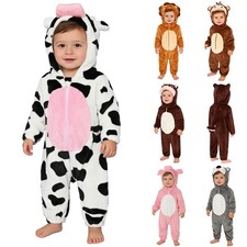 Baby Animal Outfit Halloween Romper Photoshoots Hooded Christmas Infant Zip-Up