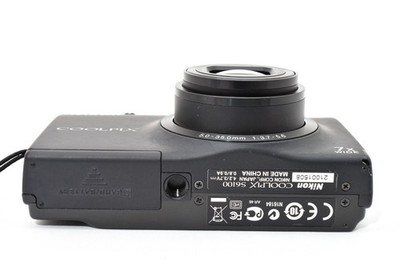 Nikon COOLPIX S6100 16MP Compact Digital Camera Black 7x Zoom [EXC