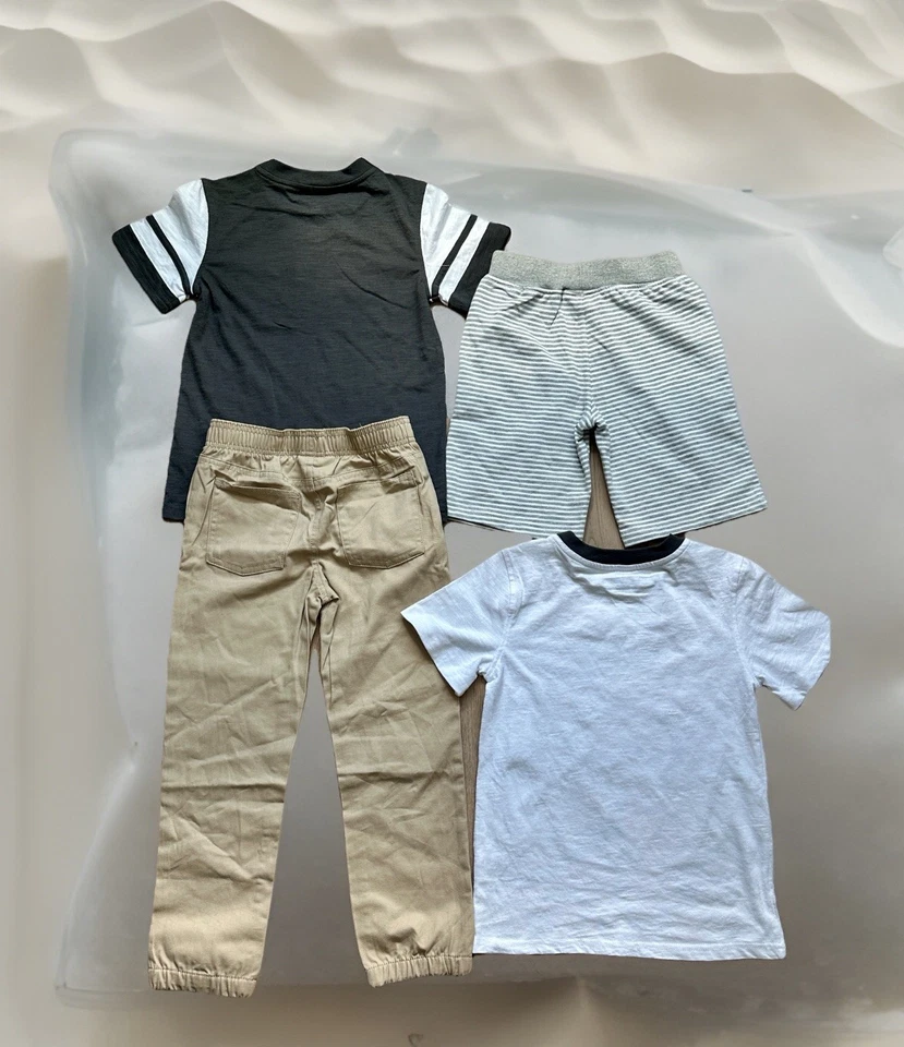 Kids Headquarters Boys' Outfit 4-Piece Set T-Shirts, Pants, Short, Size 6 New - Image 2 of 4