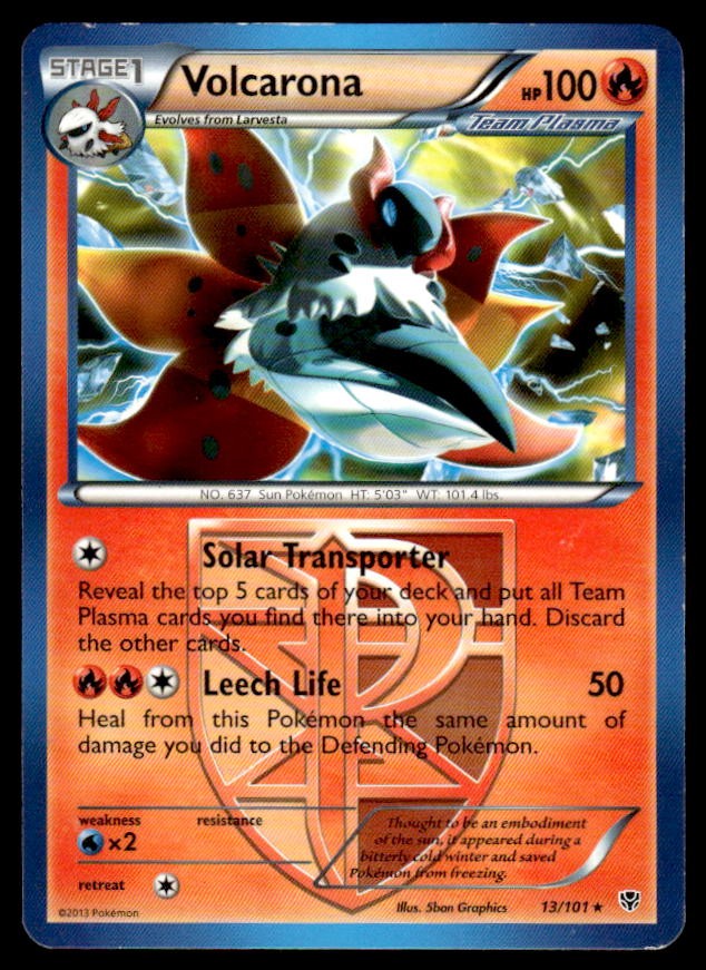 Plasma Blast #13/101 Volcarona (Team Plasma)
