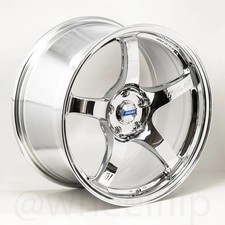 Set Of 4 Gram Lights 57cr 18x9.5 38 5x120 Chrome Plated Wheels