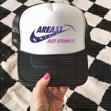 Vintage Snapback Trucker Hat Giftmas Gift Snapback Alien UFO Area 51 Hat