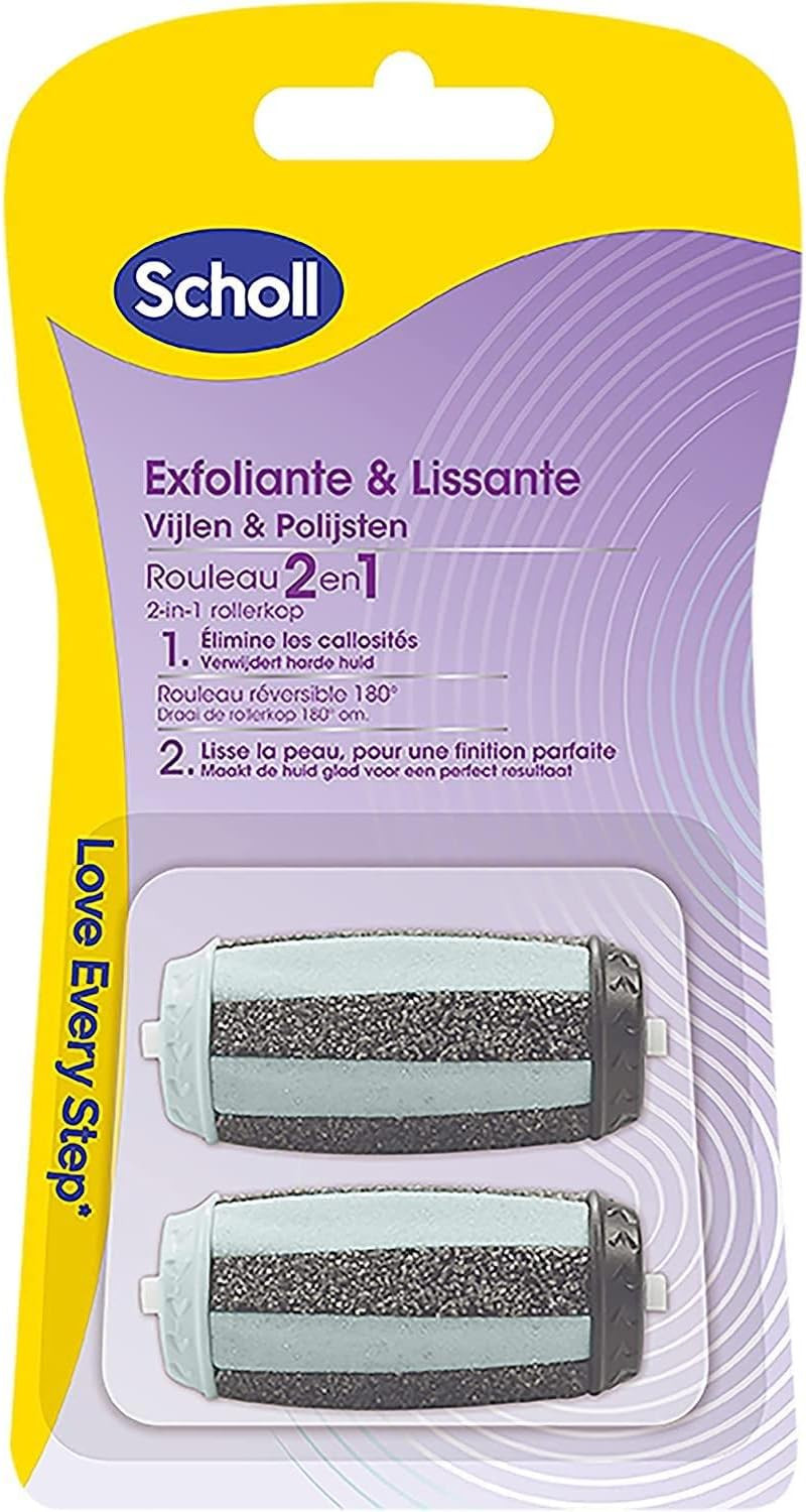 Rulli Di Ricambio 2 in 1, Esfoliante E Levigante, Ricarica per Grattugia Piedi, 