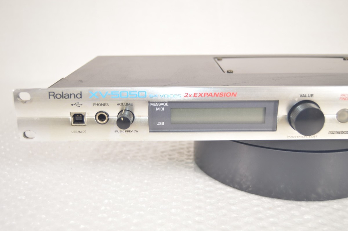 Roland xv-5050 音源モジュール Roland XV-5050 Synthesizer 64-Voice Sound Module 1U Rack Tested W