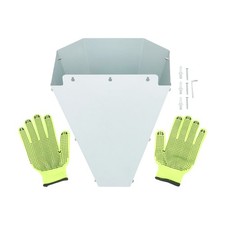 Large Chicken Cone For Butchering Stainless Kill Cone with Safety Gloves Steel