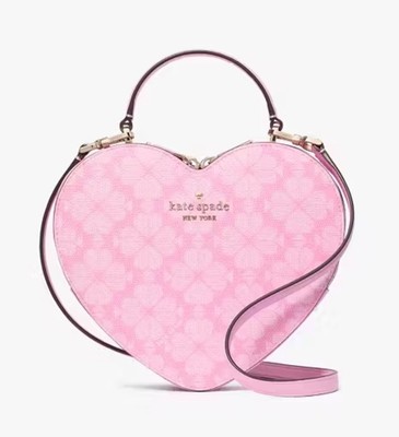 New Kate Spade Love Shack Heart Crossbody Novelty Pink Parisian