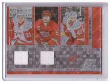 Tatar, Lidstrom & Zetterberg 2010-11 Zenith Mozaics Double Materials Card #8